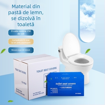 Covoraș de toaletă de unică folosință pentru casă și călătorii, portabil pentru toate anotimpurile, pernă de șezut din pulpă de lemn, îngroșat