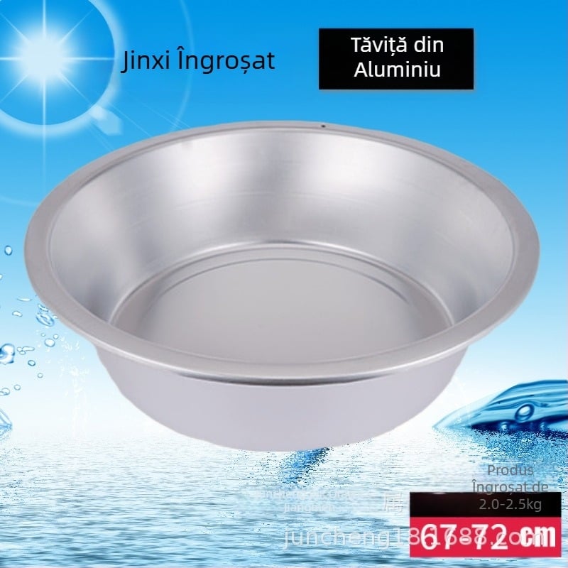 Jinxi bazin din aluminiu, stil vintage, pentru spălarea hainelor și a legumelor, 67 cm