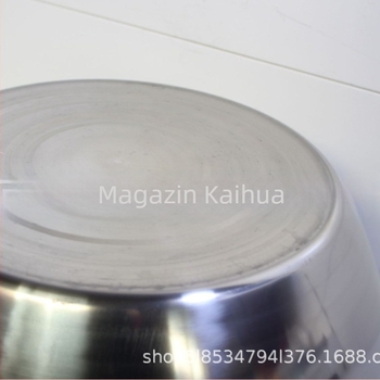 Bazin din oțel inoxidabil, îngroșat, nemagnetic, margine lată, 45 cm, uz casnic