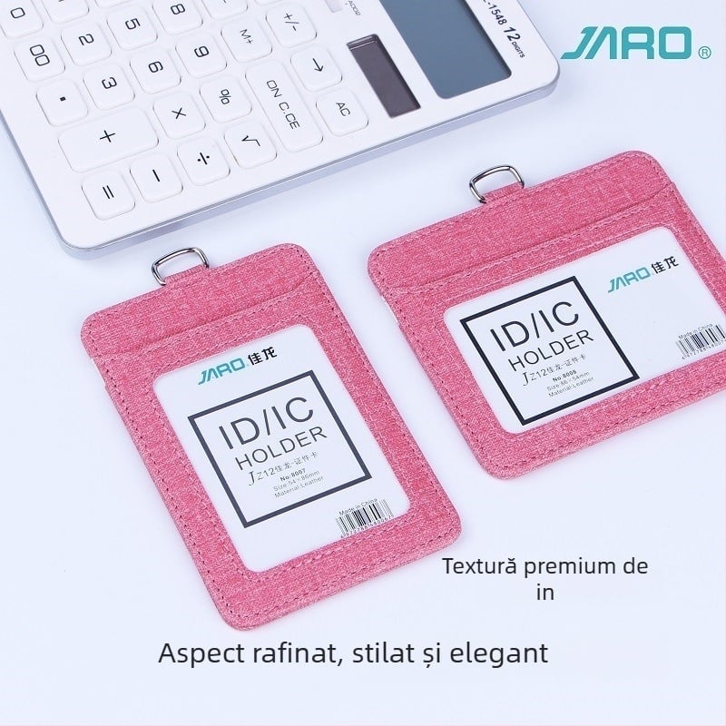 jaro Portcard din piele pentru card de lucru, card de acces și card campus – husă de protecție pentru carduri