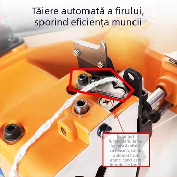 Mașină manuală de sigilat și cusut pungi țesute, cu două ace și două fire