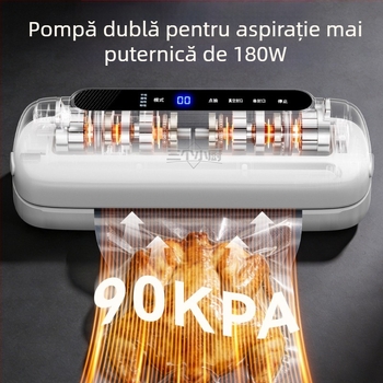 Three Little Chefs mașină de vidat all-in-one cu control vocal, sigilare automată pentru uz casnic și comercial