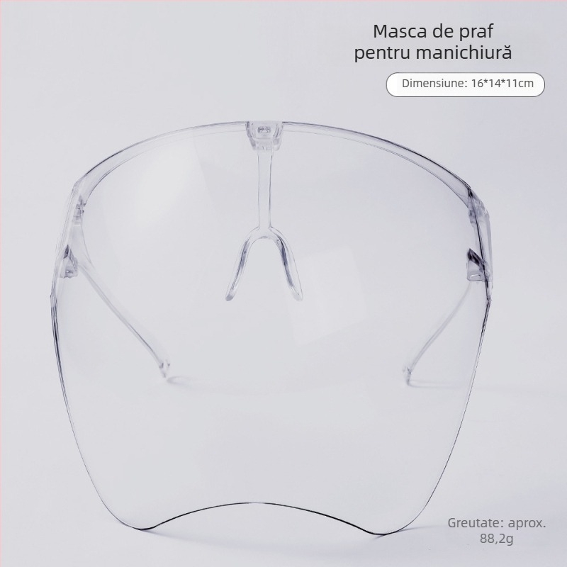 Capac acrilic transparent antifog pentru îndepărtarea gelului de pe unghii, saloane