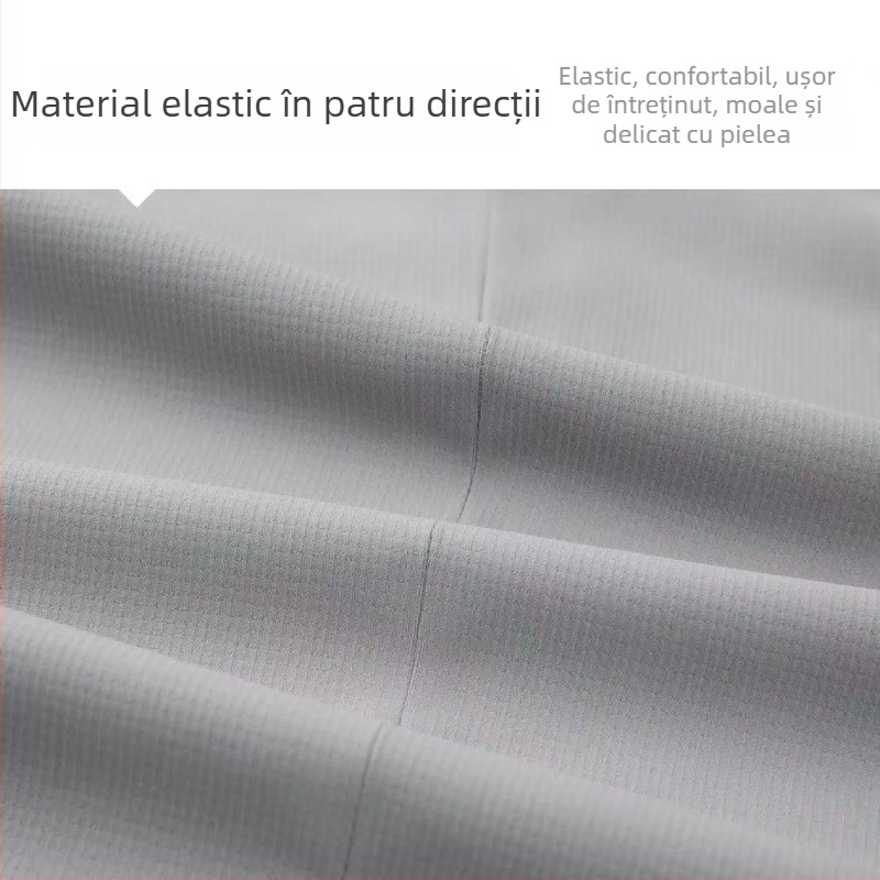 Nou sacou casual pentru bărbați, prietenos cu pielea, protecție UV, croială Slim Fit, elasticitate în patru direcții, rever notch, îmbrăcăminte de primăvară pentru afaceri