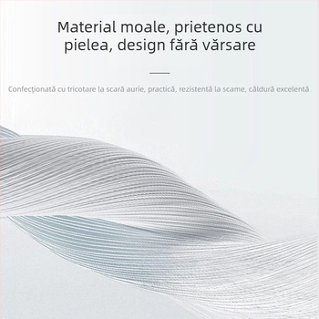 Fular mare din blană artificială de vulpe pentru femei, guler călduros din blană cu motive fulgi de zăpadă