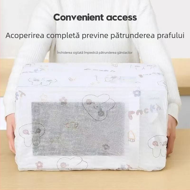 Husă de praf din material nețesut pentru electrocasnice, husă de depozitare multifuncțională, întărită și mărită pentru ventilatorul de podea