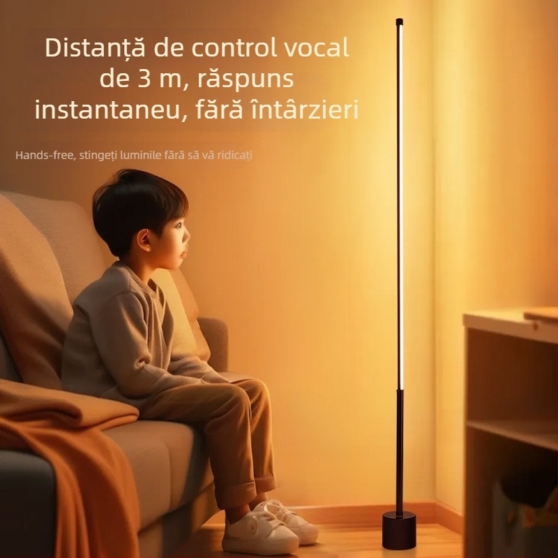 Lampă LED de podea pentru decorul sufrageriei și dormitorului, lampă de noptieră, lampă de masă, lampă de citit pe canapea, iluminare ambientală de colț