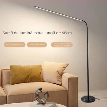 Lampă de podea cu protecție a ochilor și luminozitate reglabilă, pentru camera copiilor, ideală pentru citit, studiu și exersarea pianului, înălțime 120–160 cm.