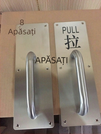 Keystone mâner pentru ușă din oțel inoxidabil pentru uși din sticlă, model 105, serie panouri glisante de lux
