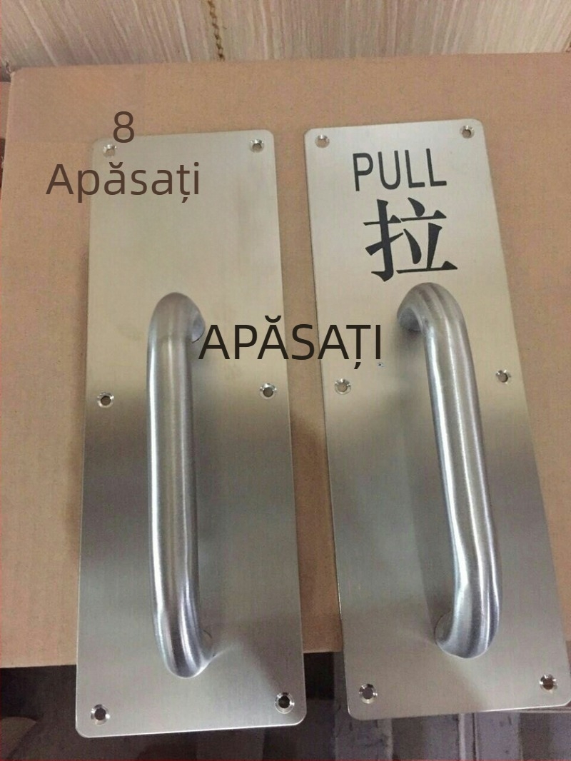 Keystone mâner pentru ușă din oțel inoxidabil pentru uși din sticlă, model 105, serie panouri glisante de lux