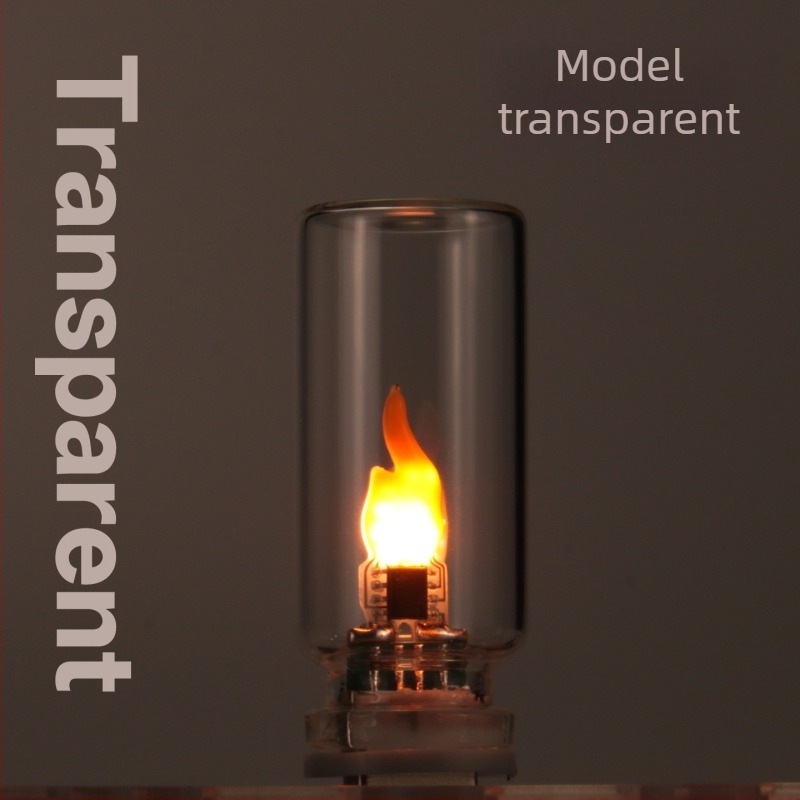 Lampă LED cu flacără, efect de flacără realist, lumânare digitală, veioză de noapte, atmosferă de Crăciun, conectare la priză, model RX9008