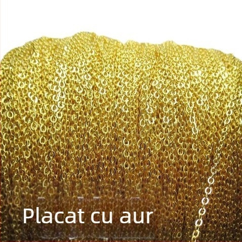 Materiale DIY pentru bijuterii din argint 925: lanț în formă de O, lanț cu cruce lustruit, lanțuri semi-finite în vrac, accesorii cu ciucuri
