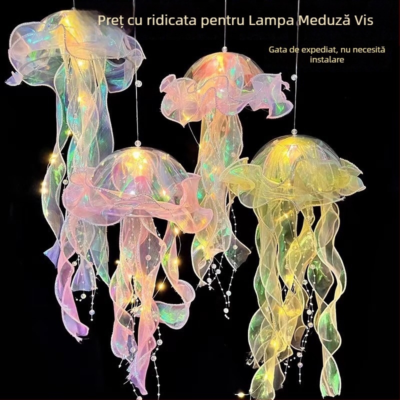 Lampa meduză iluminată pentru noapte – culoare schimbătoare, decorativă pentru copii