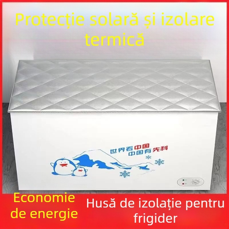 Husă izolatoare pentru frigider, protecție impermeabilă din PVC, economie de energie