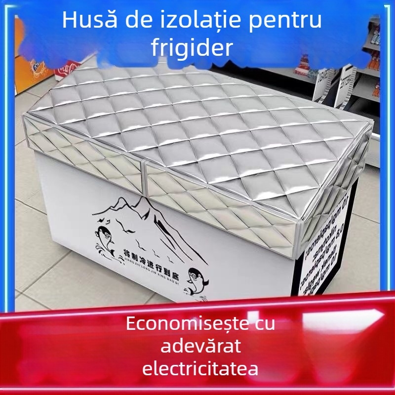 Husă izolatoare pentru frigider, protecție impermeabilă din PVC, economie de energie