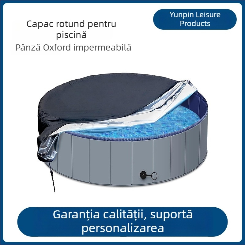 Acoperire rotundă pentru piscină, protecție UV, impermeabilă și rezistentă la praf