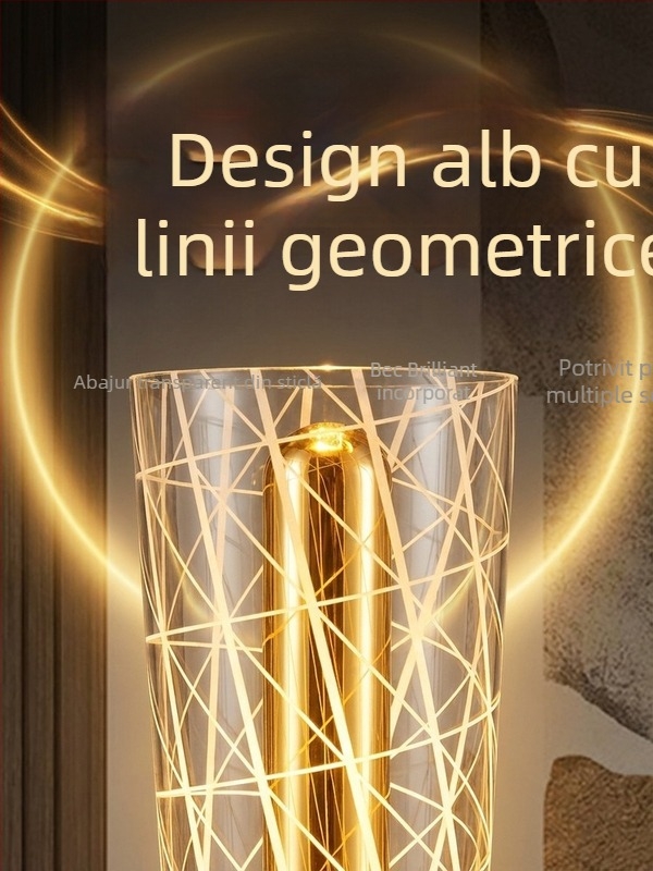 Lampă de noapte cu iluminare ambientală decorativă din acril, stil nordic, reîncărcabilă și conectabilă, dimensiuni 9 x 9 x 22 cm