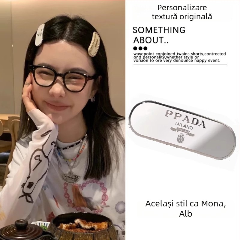 Clip de păr inspirat de Coreea, clips lateral pentru breton, accesorii de înaltă clasă, modă 2025