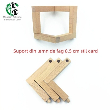 Lampă cu formă de lună, suport din lemn și bază, imprimată 3D