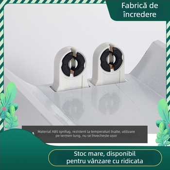 T8 LED dublu tub cu capac, suport pentru tub LED, tub drept lung, protecția ochilor, luminozitate ridicată