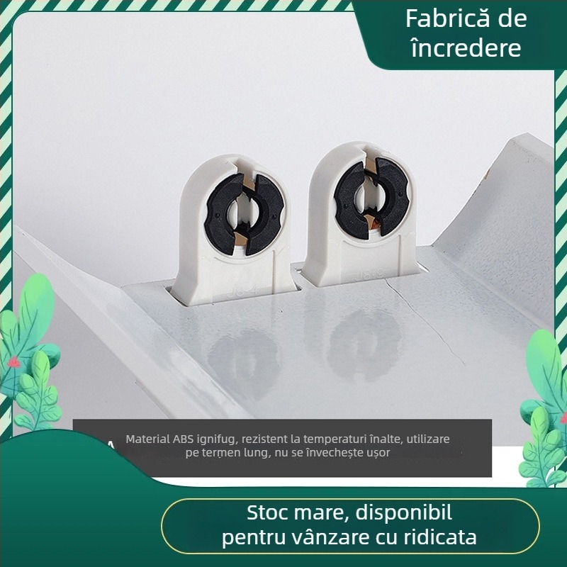T8 LED dublu tub cu capac, suport pentru tub LED, tub drept lung, protecția ochilor, luminozitate ridicată
