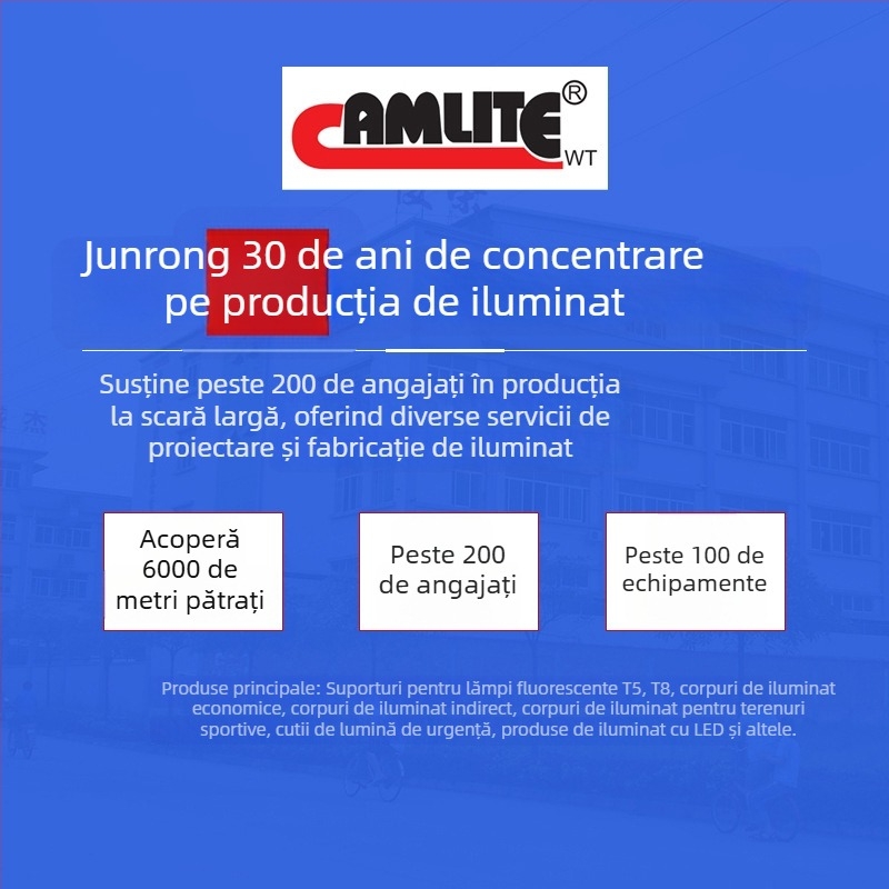 Tub LED integrat de 1,2 m, corp din plastic T5 pătrat, tub T8 cu suport
