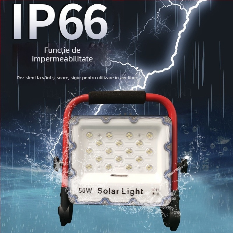 Proiector LED impermeabil pentru exterior, iluminare de înaltă intensitate pentru grădină, lanternă portabilă reîncărcabilă