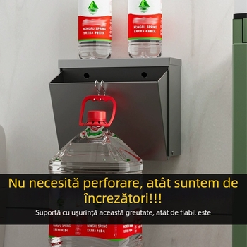 Cutie montată pe perete pentru hârtie igienică, raft impermeabil de depozitare pentru baie, fără găuri