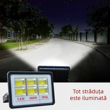 Proiector LED flood 200W-500W, rezistent la explozie și impermeabil, IP66, pentru interior și exterior; ideal pentru stadioane, terenuri de baschet și iluminat publicitar