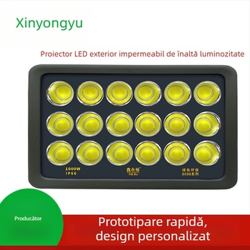 Proiector LED exterior, impermeabil, COB, iluminare puternică, 200–1000W
