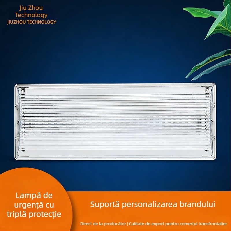 Lampa LED de urgență pentru incendiu, indicator LED, iluminare de siguranță, reîncărcabilă, IP65, protecție tripla