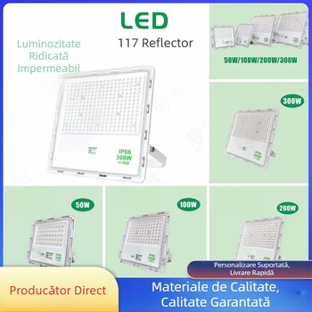 Proiector LED exterior 1000W, IP66, iluminare pentru stadion și publicitate