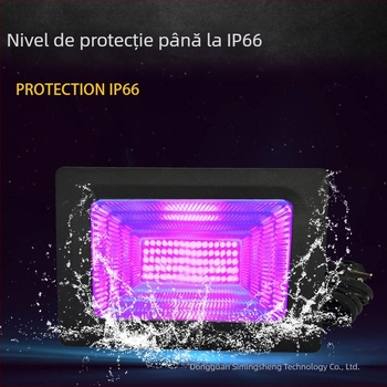 Proiector UV exterior, rezistent la apă, carcasă din aliaj de aluminiu, tensiune largă, 275 nm, IP65