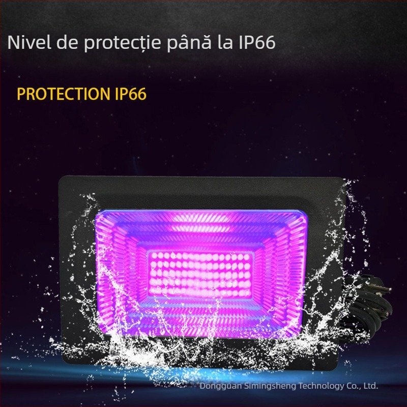 Proiector UV exterior, rezistent la apă, carcasă din aliaj de aluminiu, tensiune largă, 275 nm, IP65