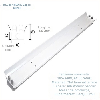 Lampă LED de zi, economisire a energiei, lampă LED integrată T5, lungimi 0,3/0,6/0,9/1,2 m, T8
