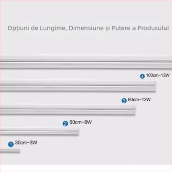 Lampă LED de zi, economisire a energiei, lampă LED integrată T5, lungimi 0,3/0,6/0,9/1,2 m, T8