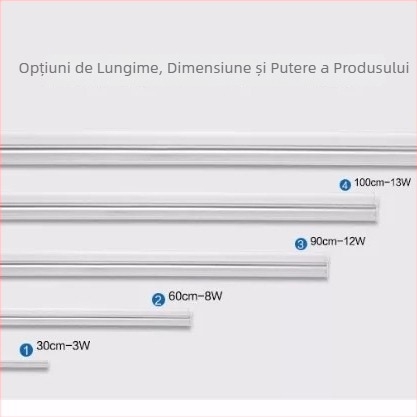 Lampă LED de zi, economisire a energiei, lampă LED integrată T5, lungimi 0,3/0,6/0,9/1,2 m, T8