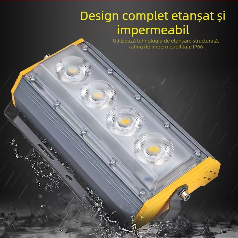 Proiector LED 50W pentru copaci, semne și gazon, iluminare RGB IP65