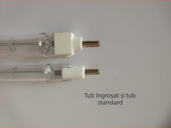Tubă de lampă din wolfram, cu suport cu clips, 1000W, 220V, pentru interior