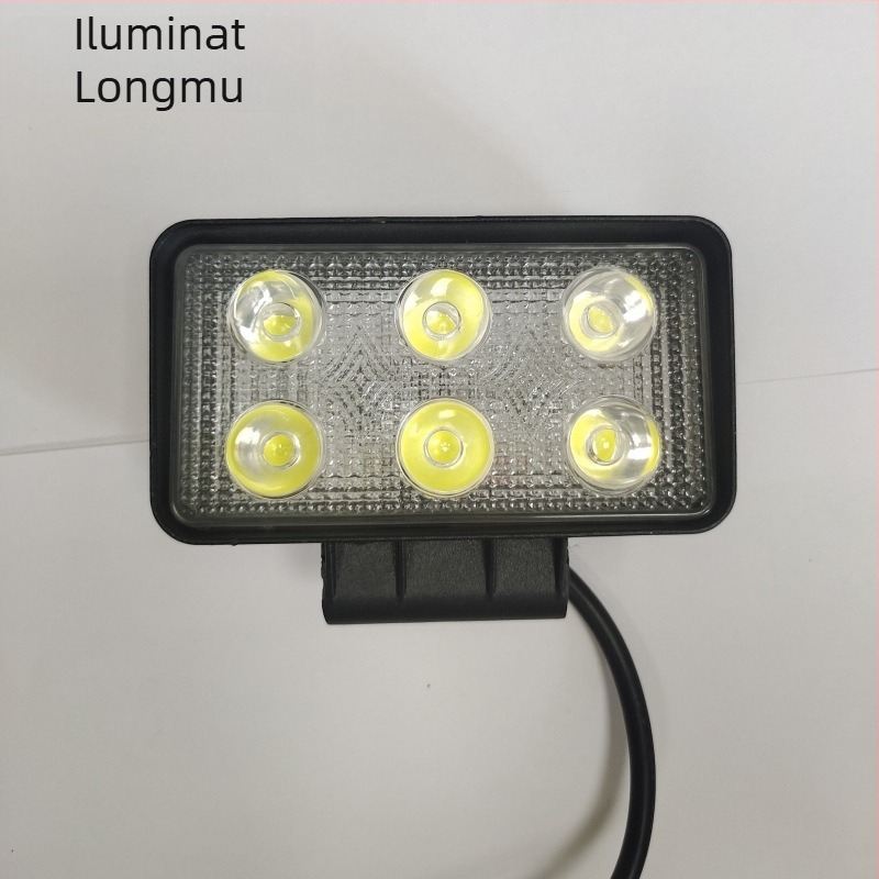 Lumina de lucru LED cu două rânduri, 18W, pentru automobil – bandă LED, lumină de inspecție, asistență inginerească, iluminare de zi robustă