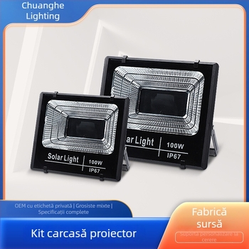 Kit de carcasă pentru LED floodlight solar - corp din aluminiu turnat