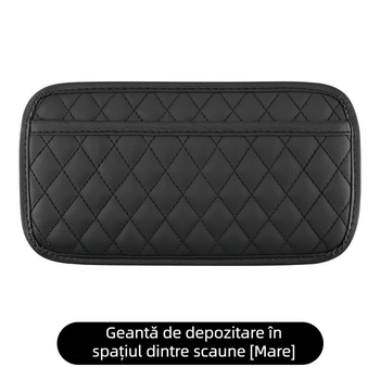 Organizator interior auto pliabil cu bază adezivă, buzunar pentru telefon și depozitare multifuncțională