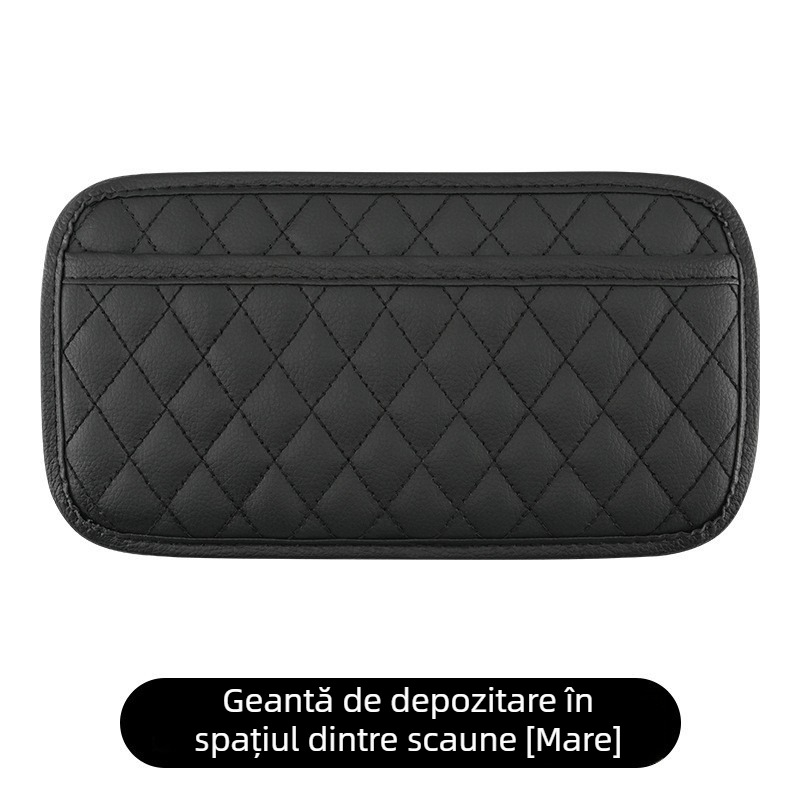 Organizator interior auto pliabil cu bază adezivă, buzunar pentru telefon și depozitare multifuncțională