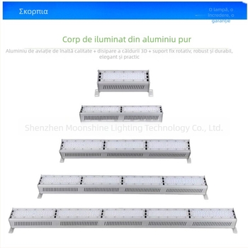 Kit LED liniar pentru carcasa de lampă industrială și minieră, 50W–200W, aluminiu 6063, vopsire cu pulbere, pentru iluminat în depozite și birouri