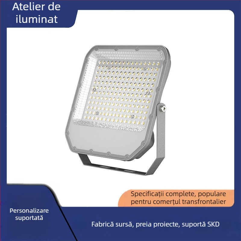 Proiector LED exterior, ultra-luminat, rezistent la apă, pentru grădini și curți, 30W