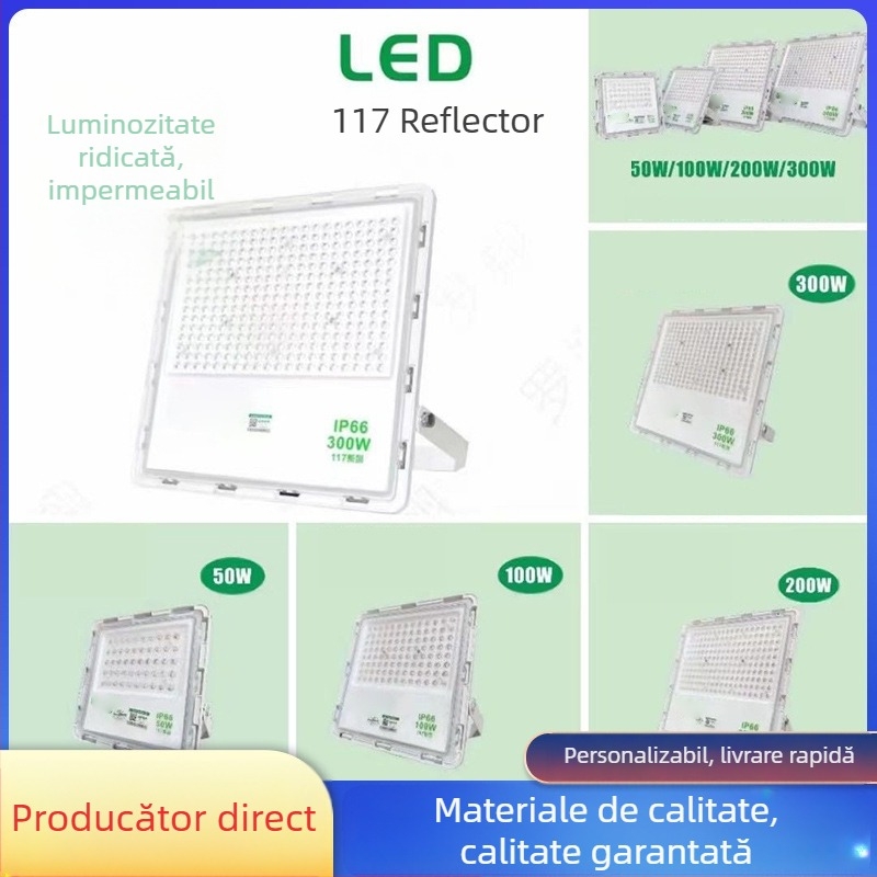 Proiector LED Yaming floodlight 500W/400W, rezistent la apă, iluminare pentru stadion și teren