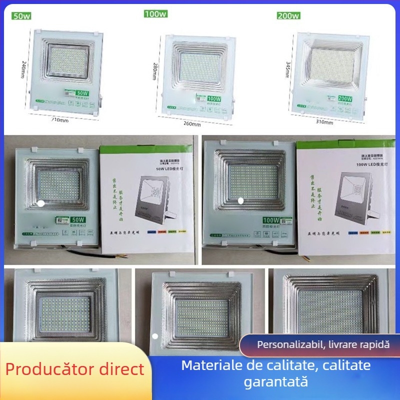 Proiector LED Yaming floodlight 500W/400W, rezistent la apă, iluminare pentru stadion și teren