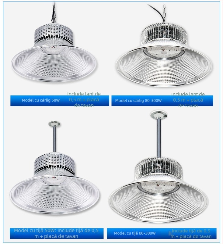 Lampa LED industrială pentru fabrici, ateliere și depozite – 100W/150W/200W