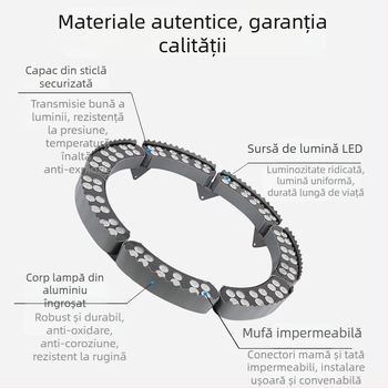 Lampă LED inel pentru copac, lampă de exterior impermeabilă, iluminat de grădină RGB cu schimbare de culoare