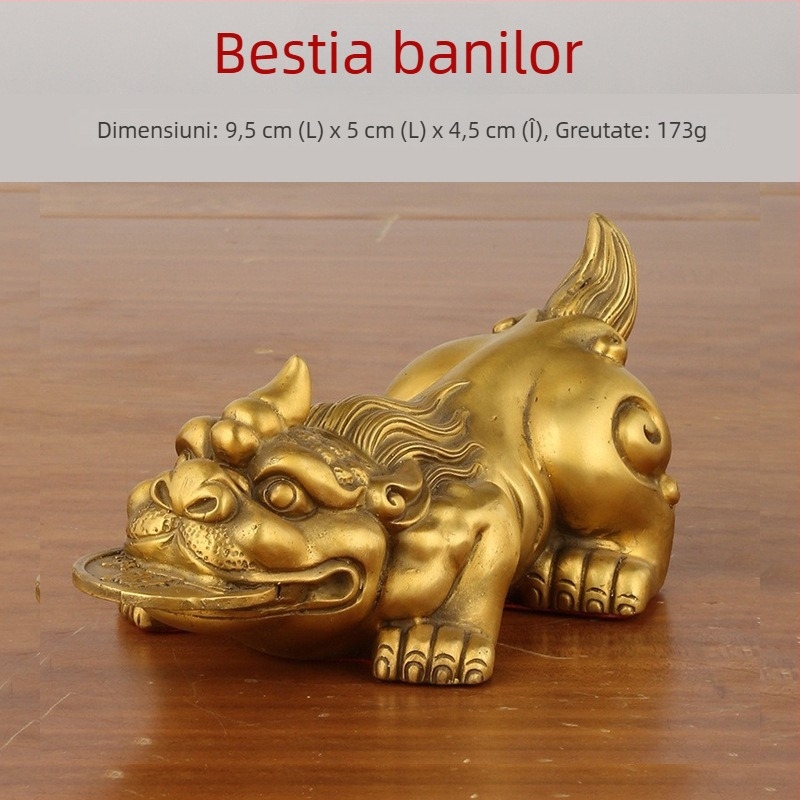 Tea Pet din alamă pentru casă și birou – obiect decorativ metalic